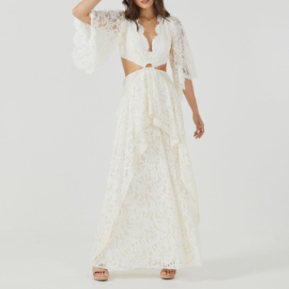 BCBG Norma Dress in Gardenia